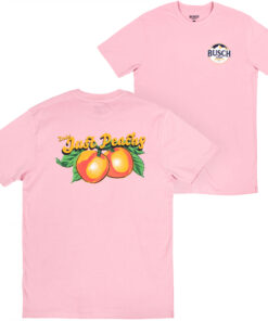 Busch Light Just Peachy Front and Back Print T-Shirt