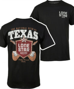 Lone Star Beer Texas Tunes Front and Back Print T-Shirt