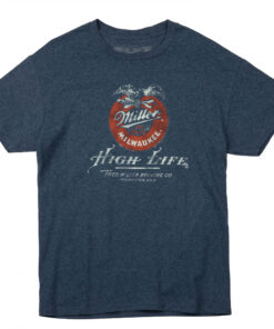 Miller High Life Fred Miller Brewing CO. Distressed Logo T-Shirt