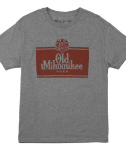 Old Milwaukee Distressed Logo Grey T-Shirt