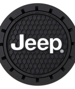 Jeep Logo Car Cup Holder Coaster 2-Pack