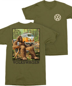 Volkswagen Sasquatch on Break Front and Back Print T-Shirt