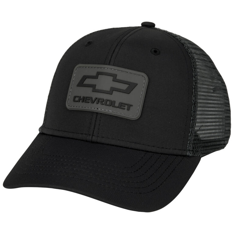Chevy Logo Black and Grey Colorway Mesh Back Hat