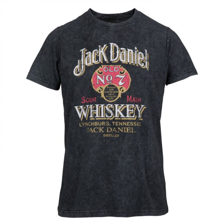 Jack Daniels Old No. 7 Sour Mash Women’s Mineral Wash T-Shirt