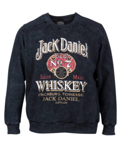Jack Daniel's No. 7 Whiskey Women's Mineral Wash Crew Neck Fleece Sweatshirt