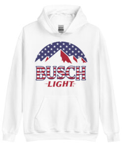 Busch Light Stars and Stripes American Flag Hoodie