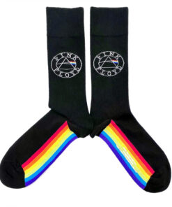 Pink Floyd Dark Side of The Moon Rainbow Crew Socks